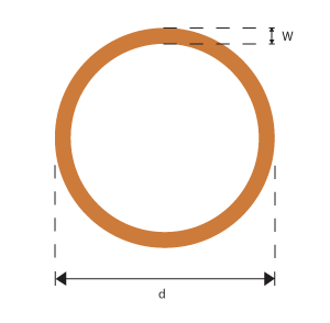 INSTALLATIONS-KUPFERROHR 1X5 mm weich